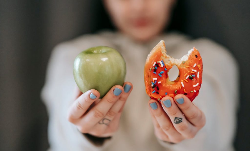 Junk food vs. balanced diet